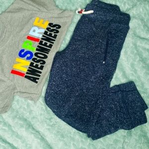 Boys Shirt and SweatPant Bundle